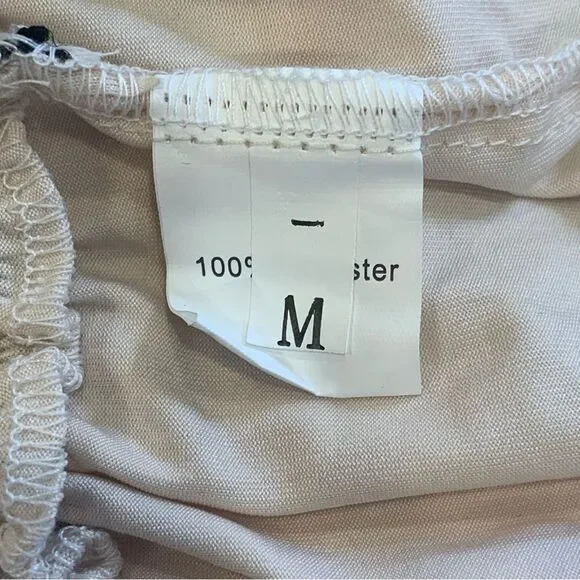 Chloefairy Summer Ruched Mini Dress Ruffle Tunnel Spaghetti Straps Size Medium - Picture 7 of 11